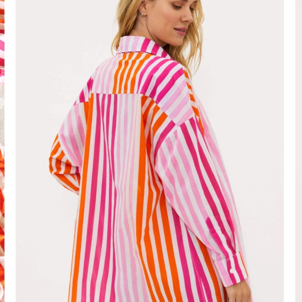Beach Riot Alexa Top Sunset Stripes L/XL